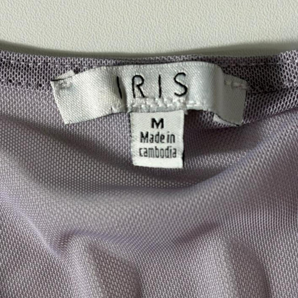 Iris Lilac Sheer Tie Waist Robe
