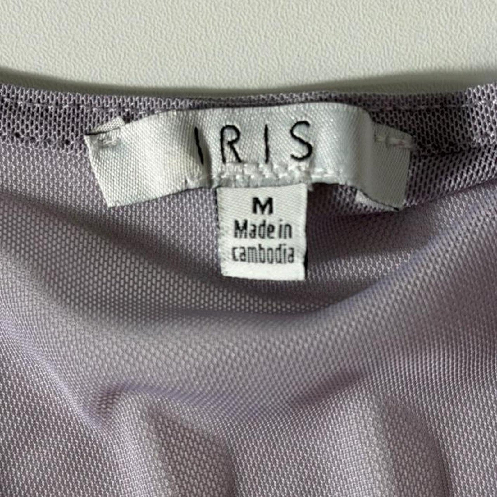 Iris Lilac Sheer Tie Waist Robe