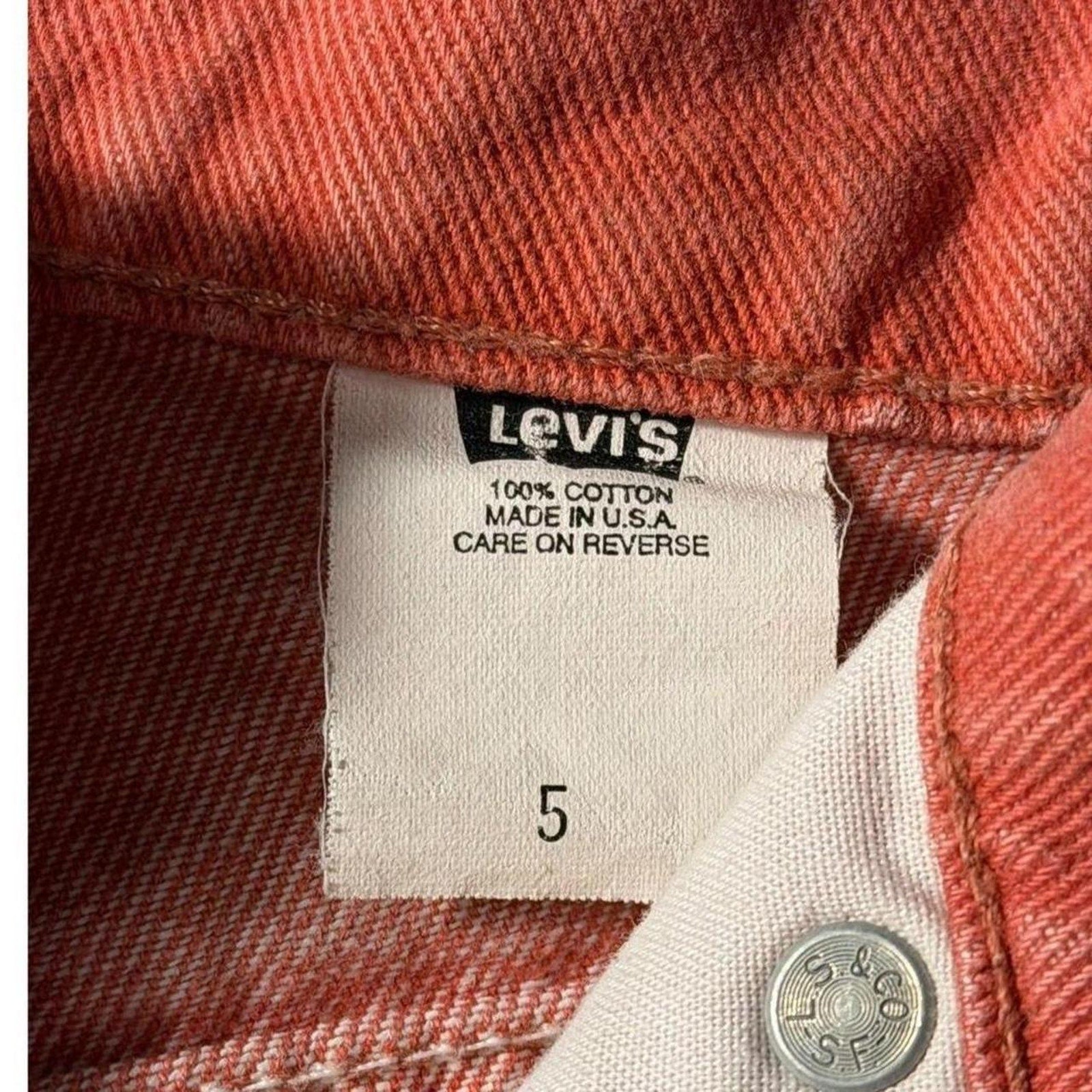 Vintage Levi’s Washed Red High Rise Shorts (size 5)