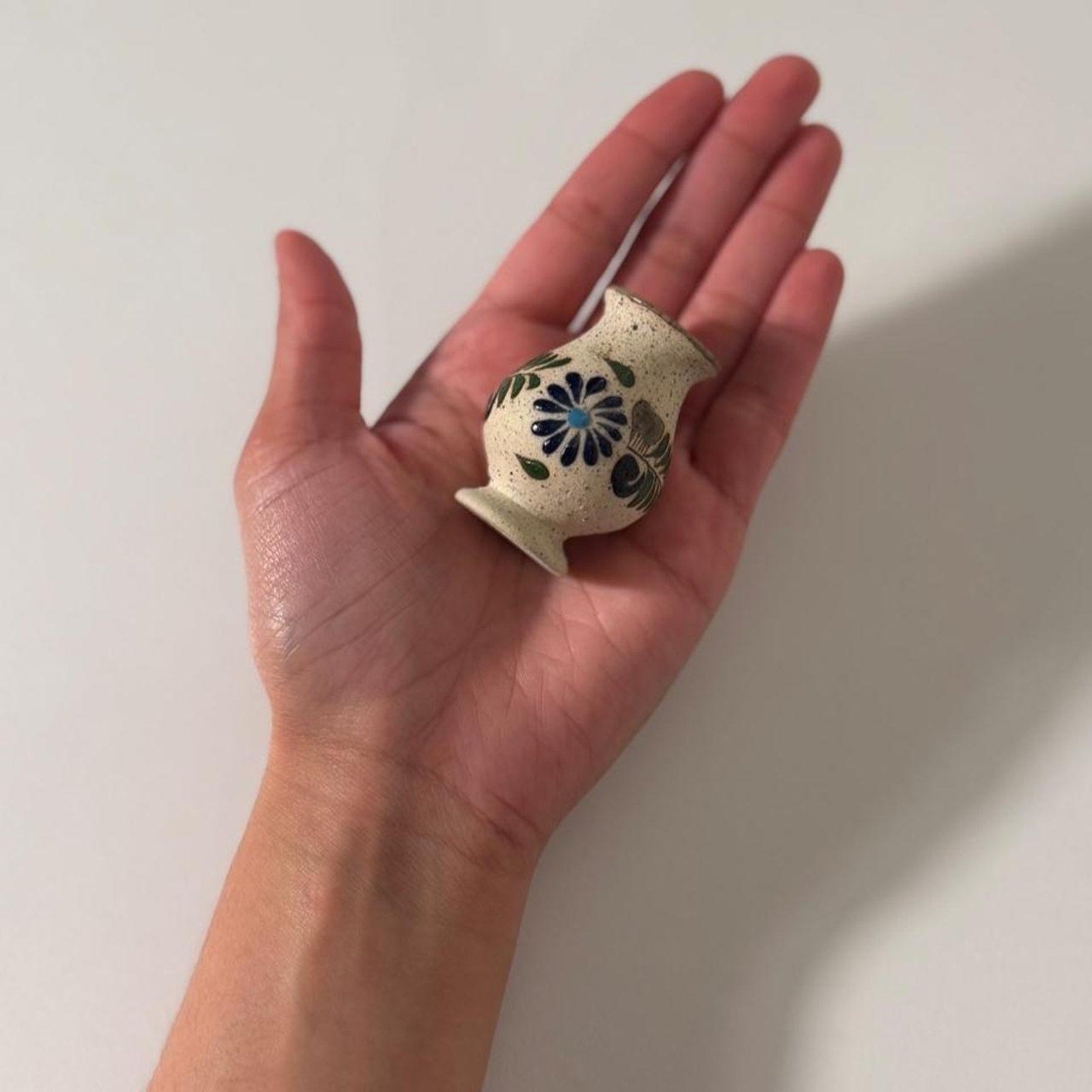 Vintage Mexican Miniature Pottery Bud Vase