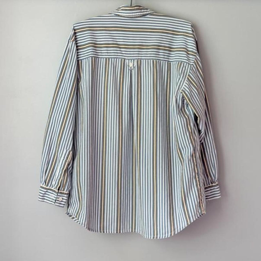 Vintage Ilio Striped Button Up Shirt (size medium)