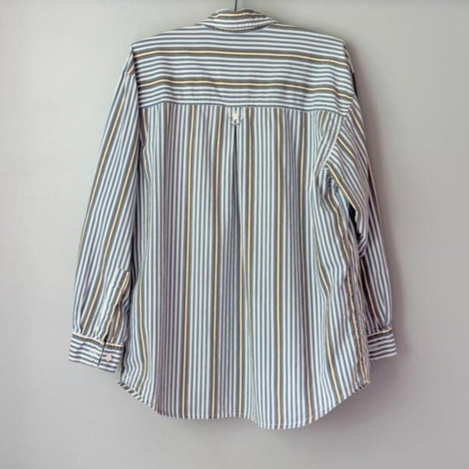 Vintage Ilio Striped Button Up Shirt (size medium)