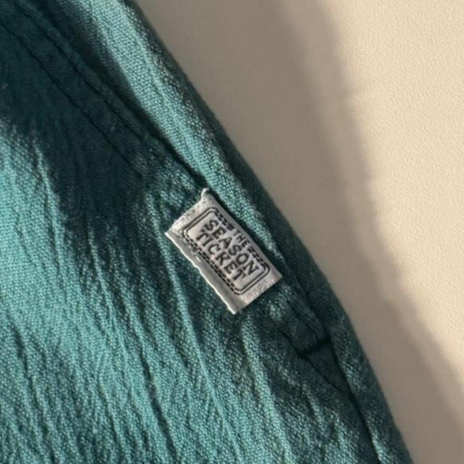 Vintage Season Ticket Teal High Rise Shorts (size x-small)