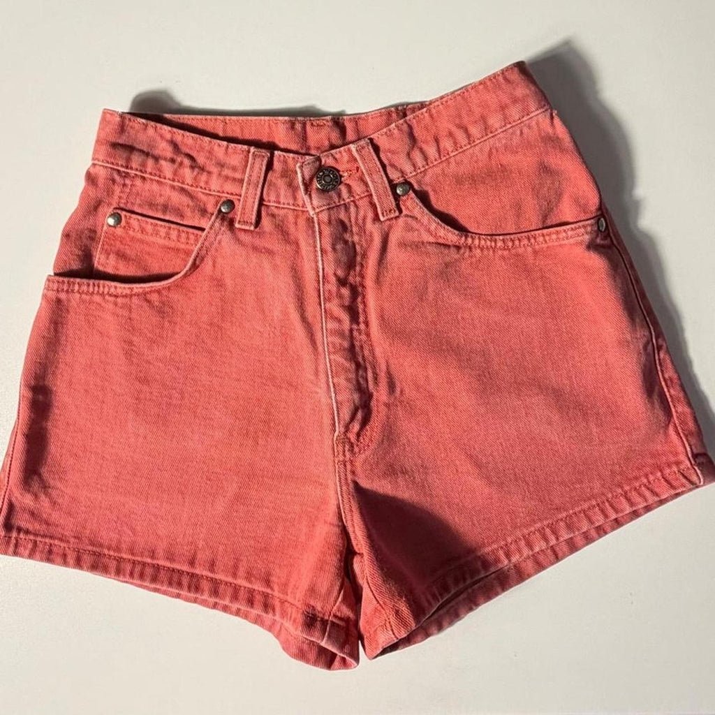 Vintage Levi’s Washed Red High Rise Shorts (size 5)
