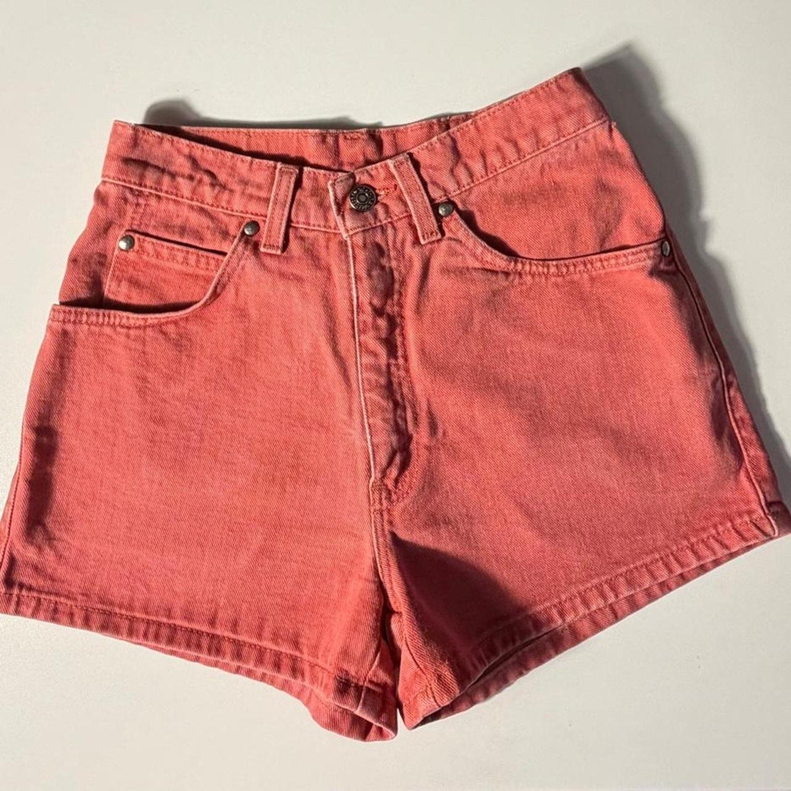 Vintage Levi’s Washed Red High Rise Shorts (size 5)