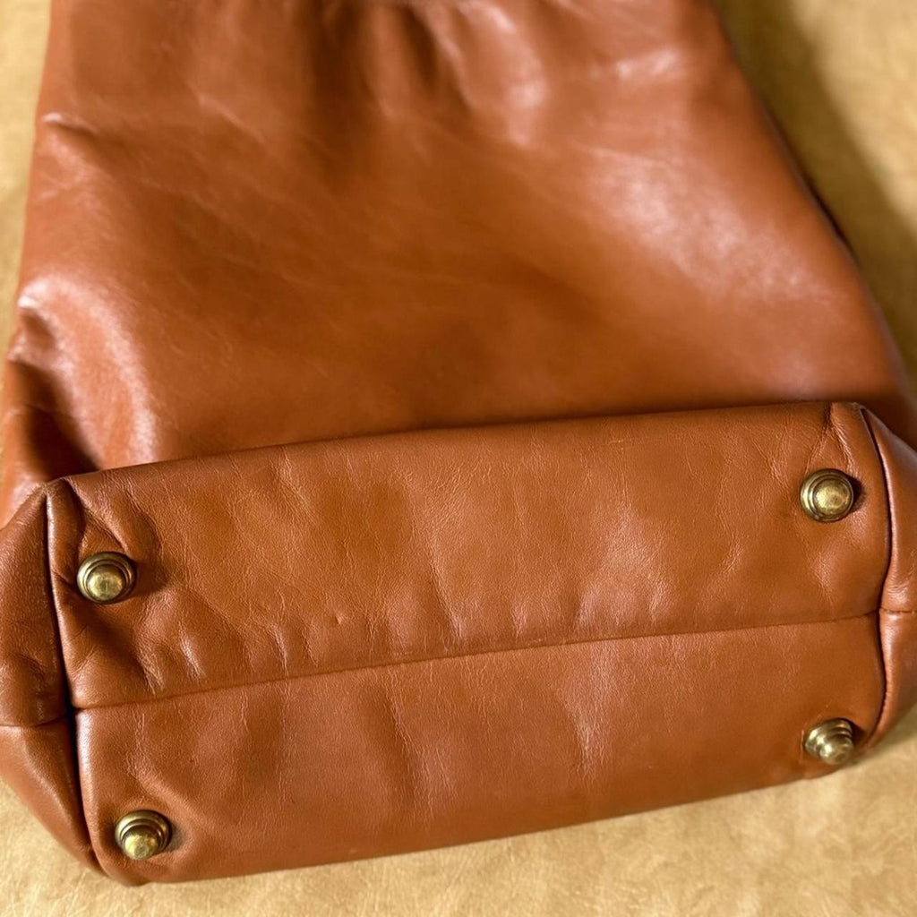 Vintage Merlin Warm Brown Leather Shoulder Bag