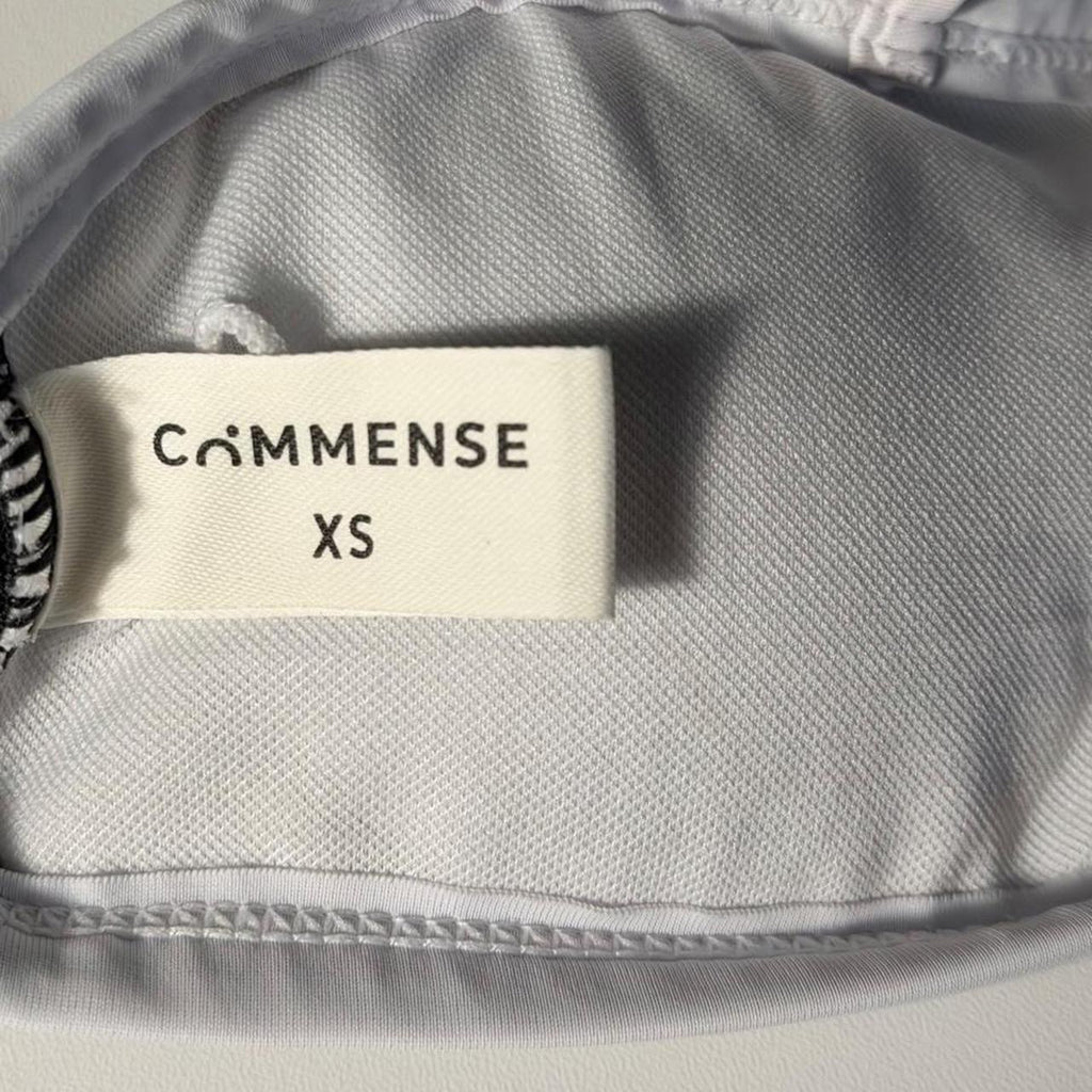Commense Black and White Bandeau Bikini Set (size x-small)