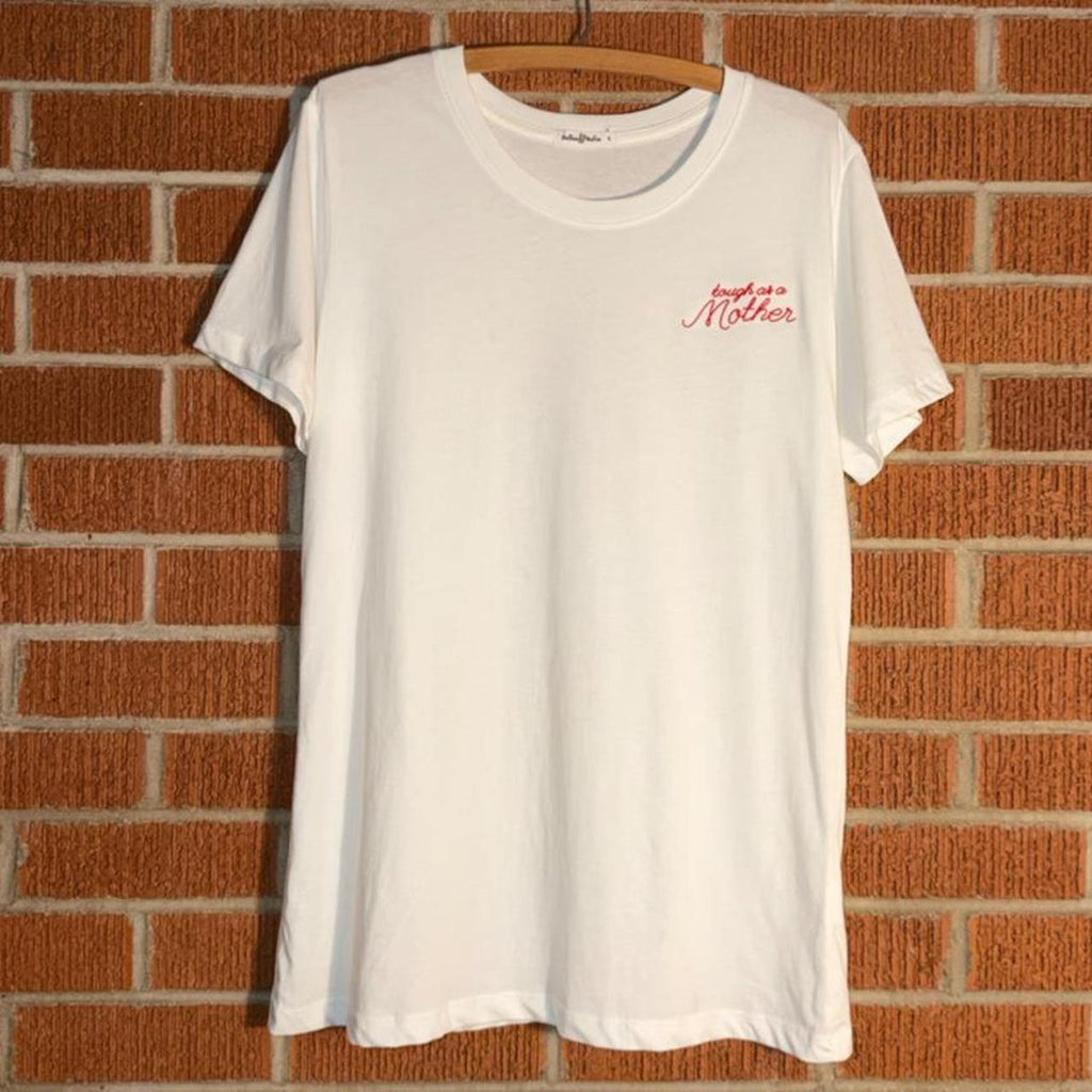Tough As a Mother 'The Bee & The Fox' Embroidered Tee (size large)