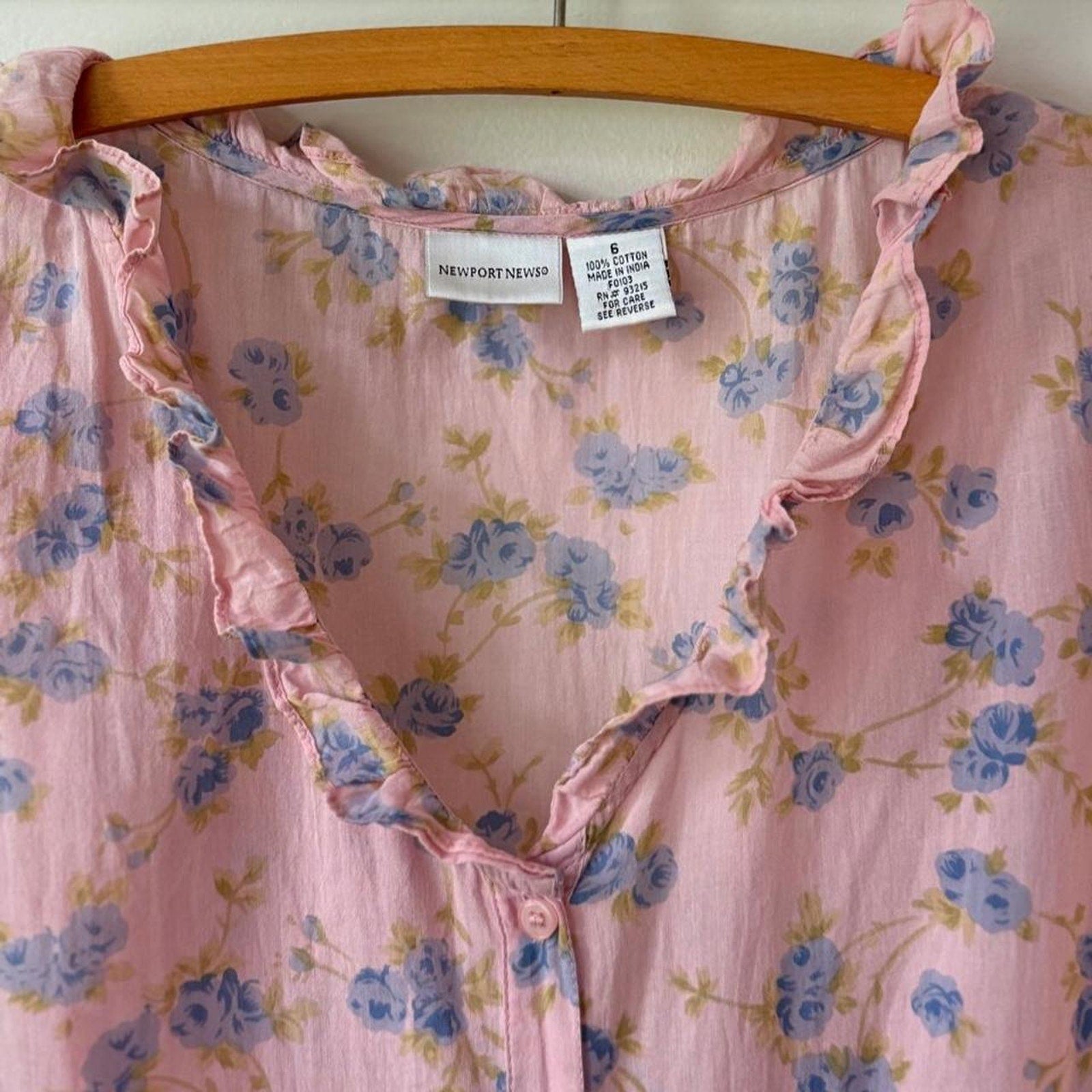 Vintage 1990s Newport News Pink Floral Dress (size 6)