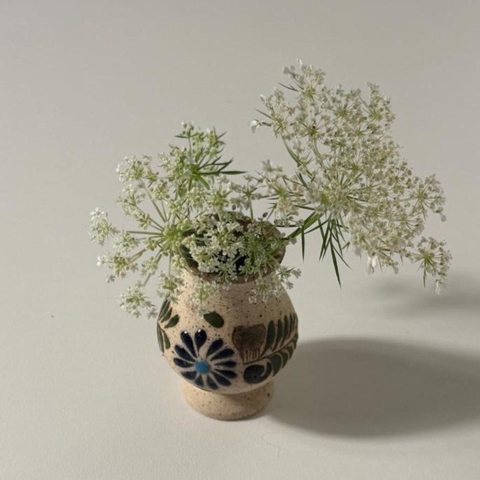 Vintage Mexican Miniature Pottery Bud Vase