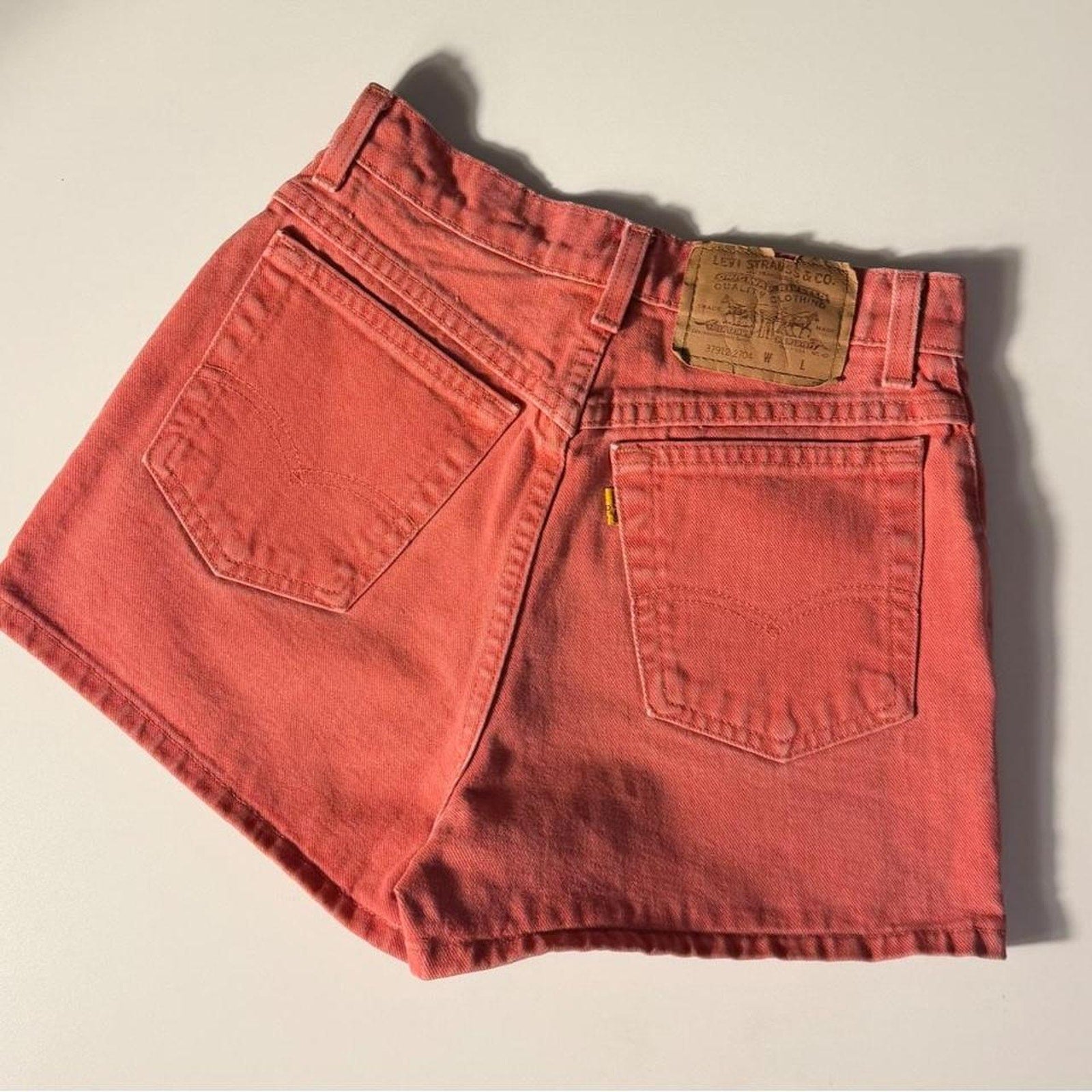 Vintage Levi’s Washed Red High Rise Shorts (size 5)