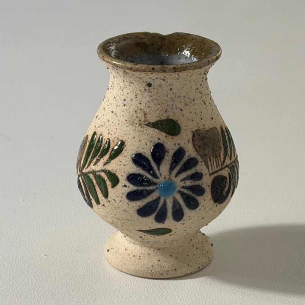 Vintage Mexican Miniature Pottery Bud Vase