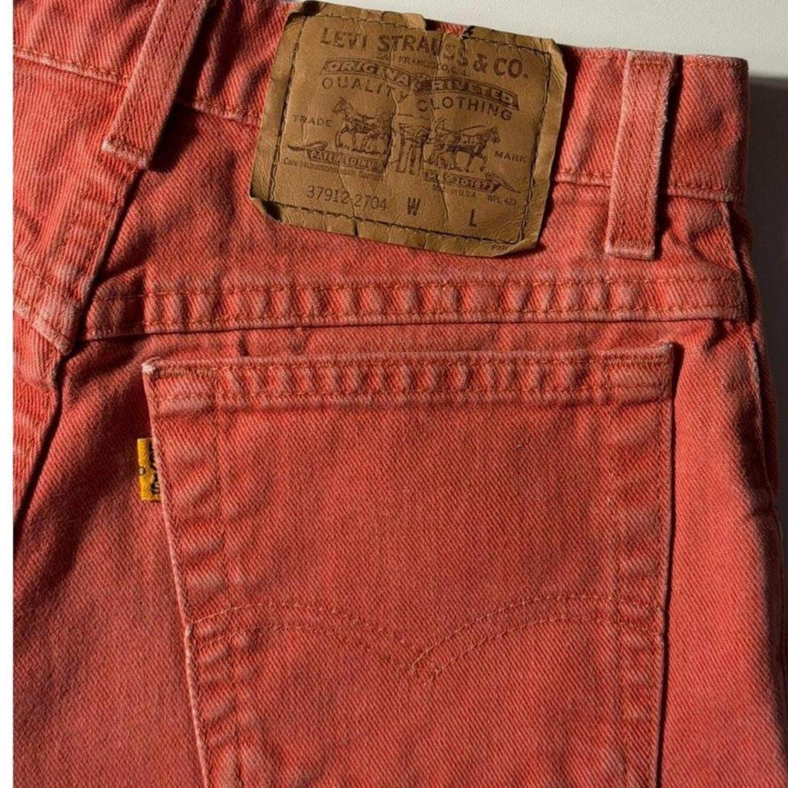 Vintage Levi’s Washed Red High Rise Shorts (size 5)