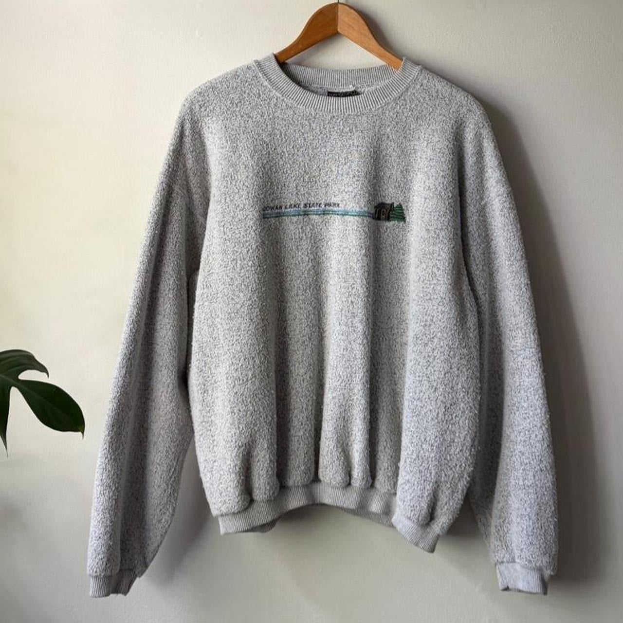Vintage Bowman Lake Towel Knit Sweatshirt (size large)
